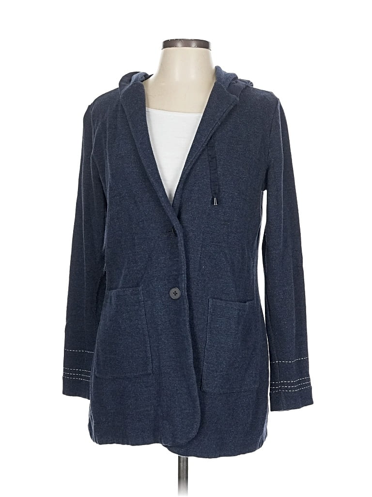 Pre-owned Nic + Zoe Cardigan Sweater In Blue