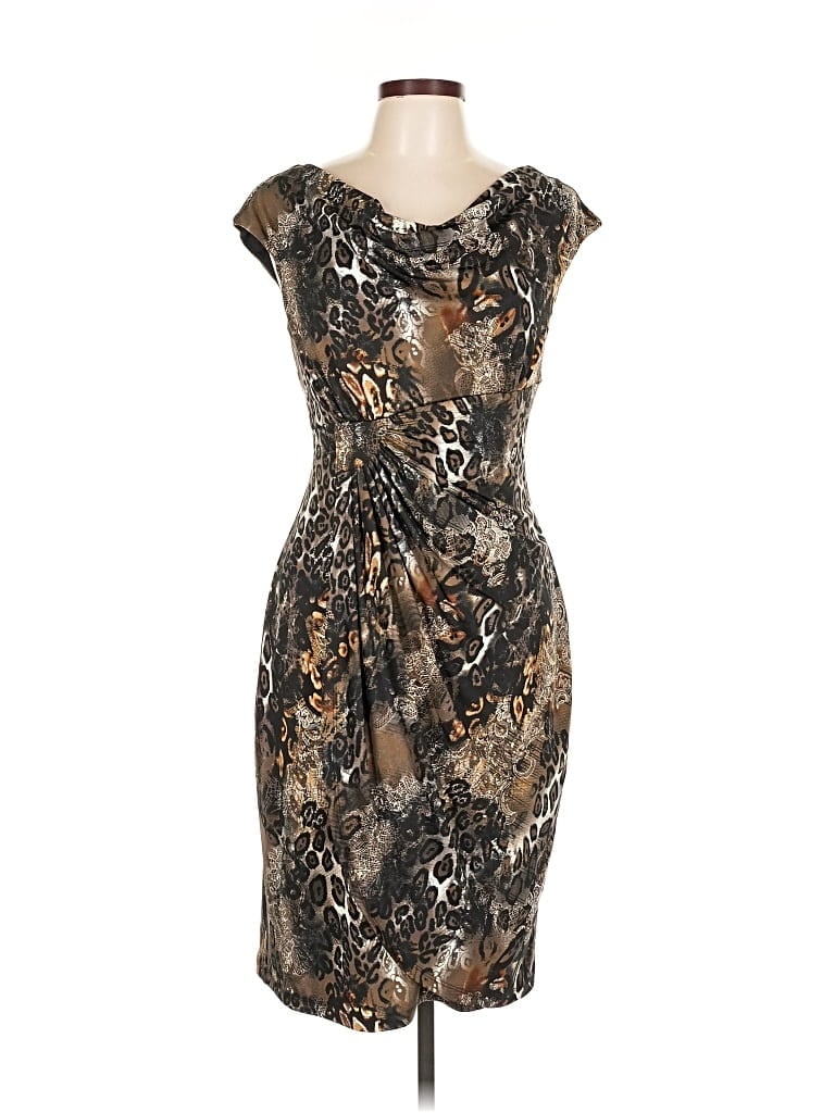 Click to view more detailed imagery on our partner's website Pre-owned Connected Apparel Cocktail Dress In Brown