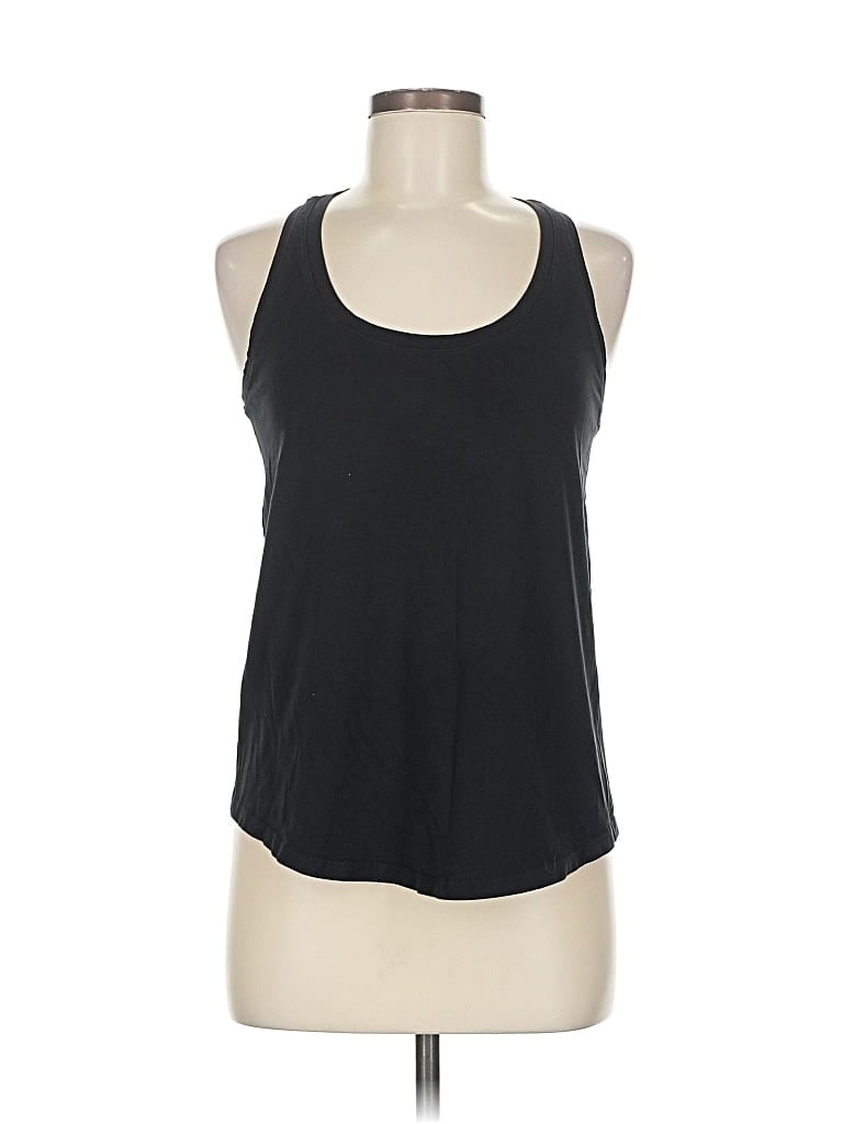 Pre-owned Lululemon Athletica Tank Top Black Halter Neckline Tops
