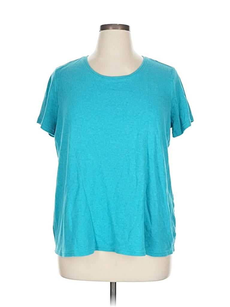 Pre-owned Laura Scott Short Sleeve T-shirt In Blue