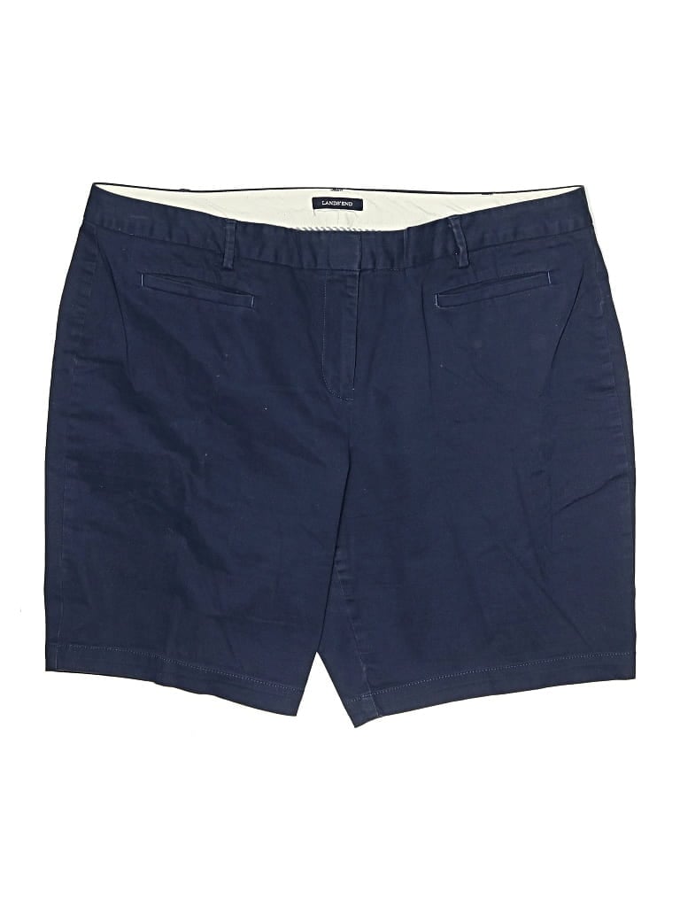 Pre-owned Lands' End Khaki Shorts In Blue