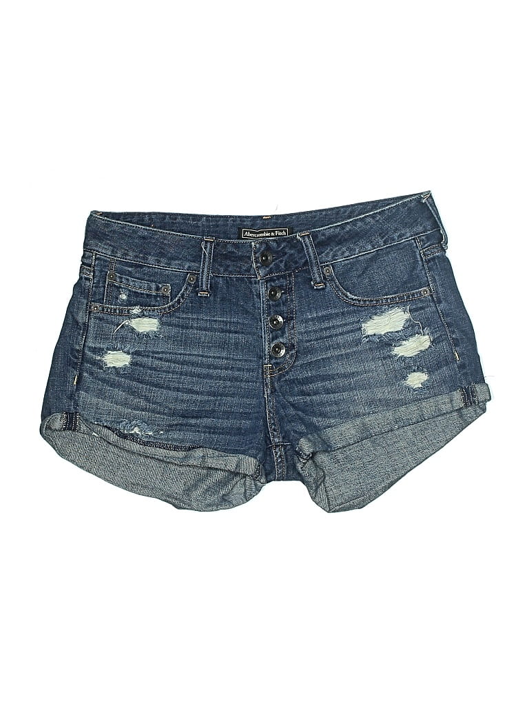 Pre-owned Abercrombie & Fitch Denim Shorts In Blue