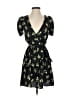 Topshop 100% Polyester Floral Black Cocktail Dress Size 2 - photo 1