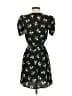 Topshop 100% Polyester Floral Black Cocktail Dress Size 2 - photo 2