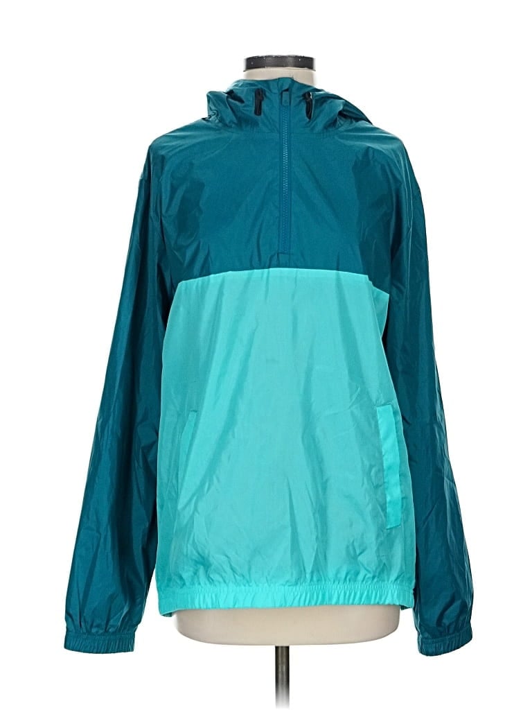 Pre-owned Tek Gear Windbreaker Jacket In Blue