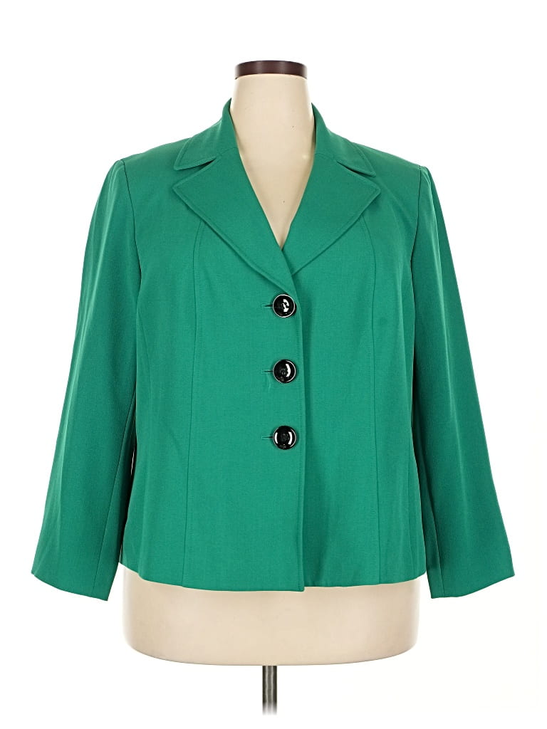 Pre-owned Jones Studio Blazer Jacket In Green