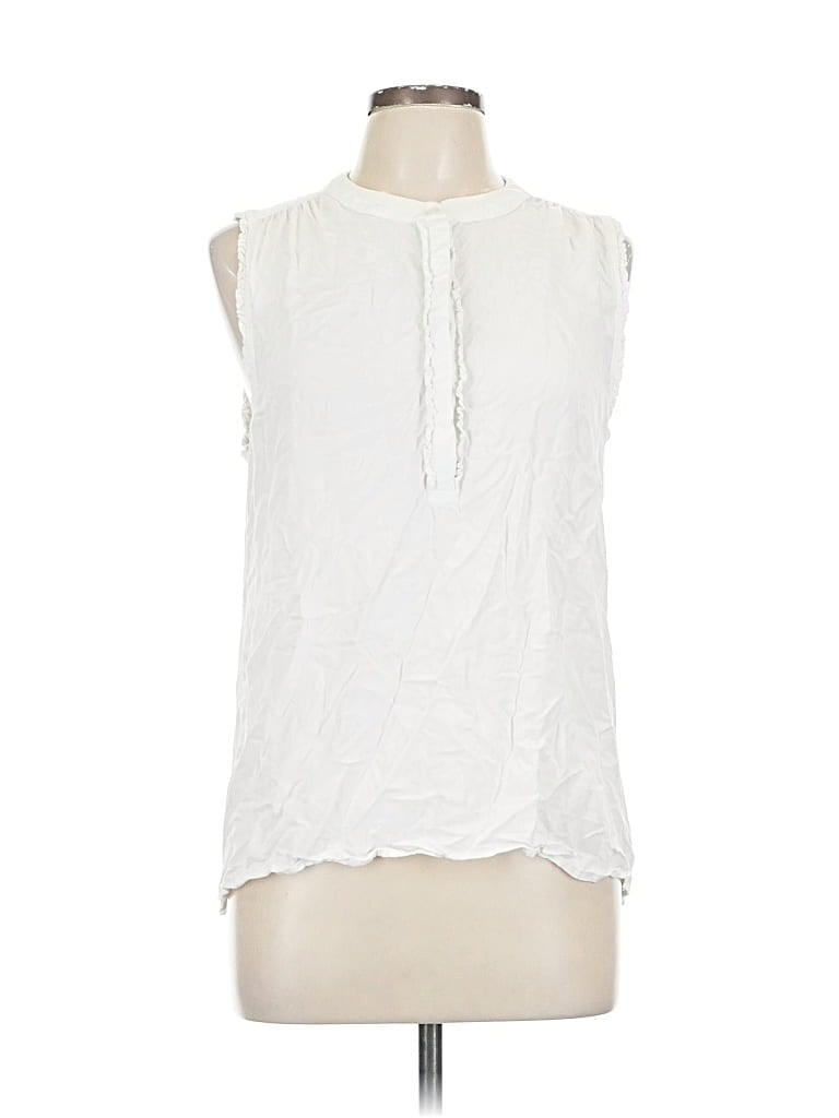 Pre-owned Merona Sleeveless Blouse In White