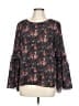 Saks Fifth Avenue 100% Polyester Black Long Sleeve Blouse Size L - photo 1