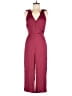 Parker 100% Polyester Solid Burgundy Jumpsuit Size M - photo 1