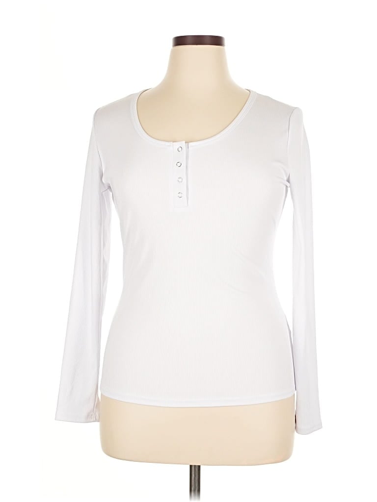 UNBRANDED Pre-owned 3/4 Sleeve T-shirt In White