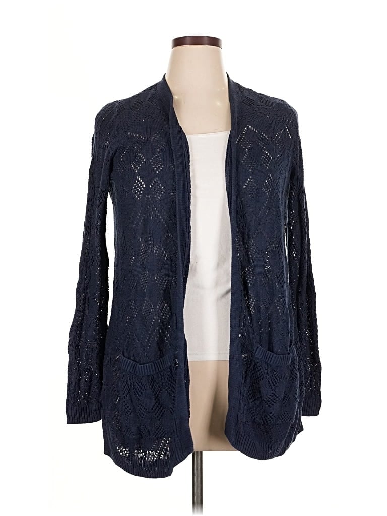 Pre-owned Market & Spruce Cardigan Sweater In Blue