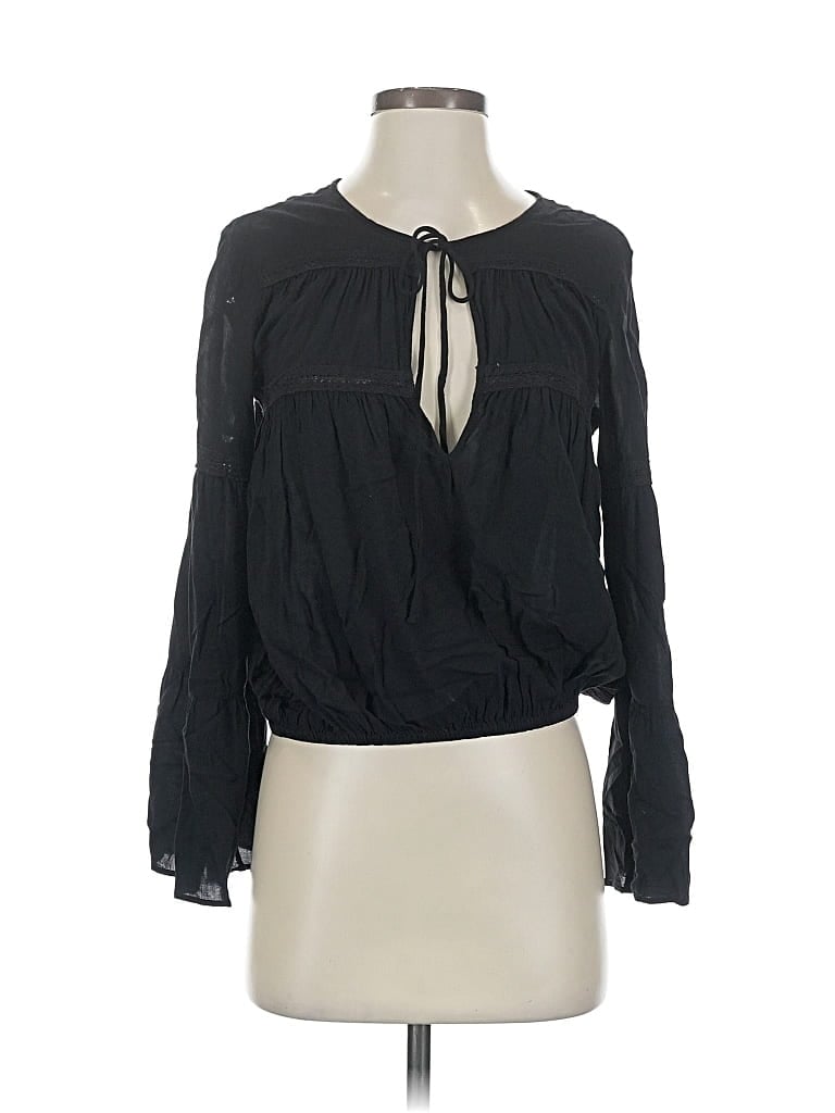 KIMCHI BLUE Pre-owned Long Sleeve Blouse In Black