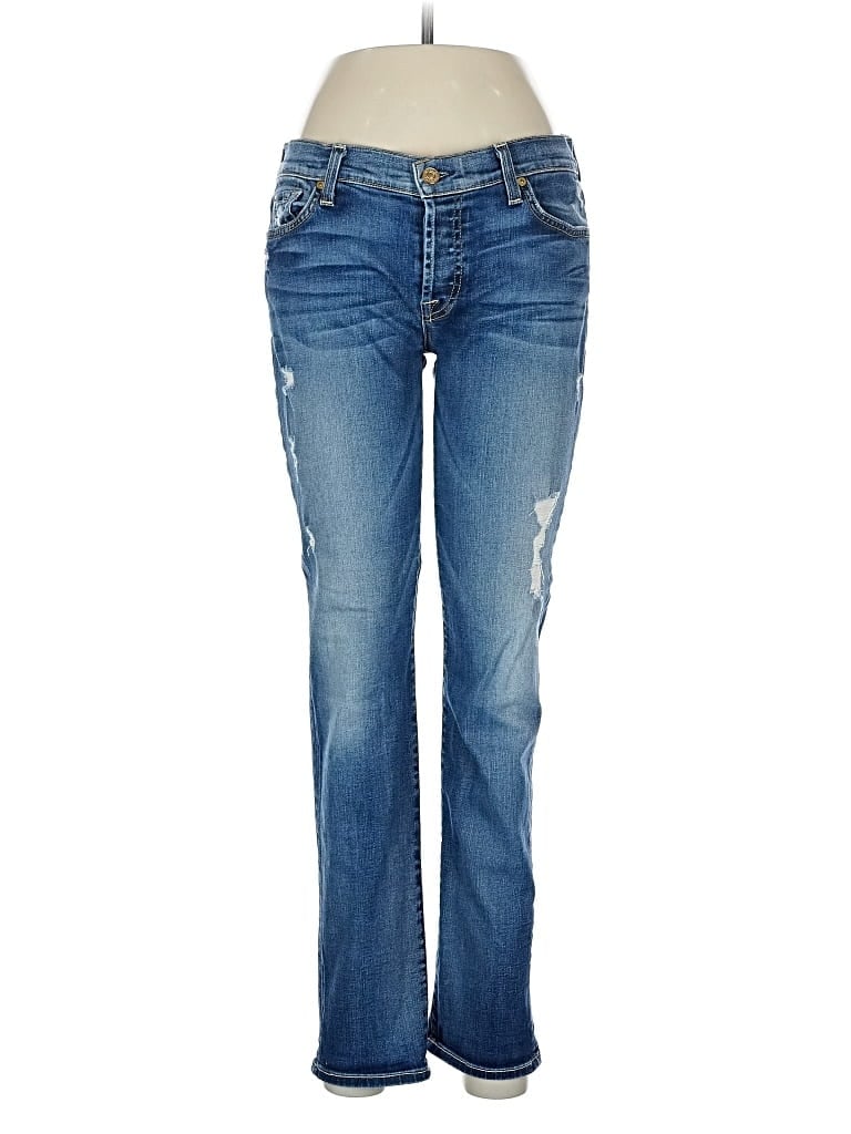 Pre-owned 7 For All Mankind Jeans In Blue