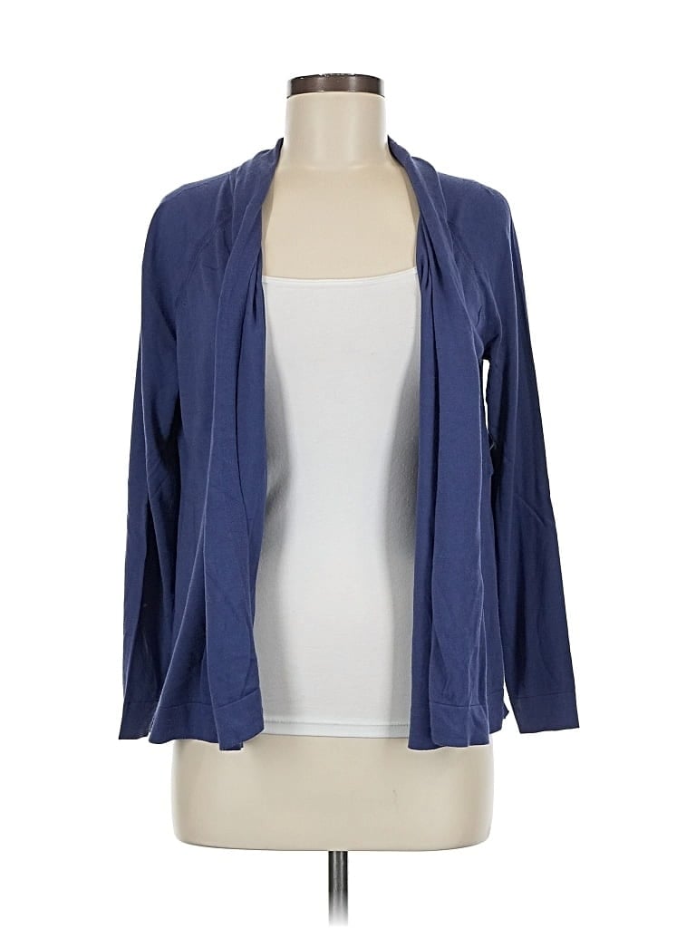Pre-owned Ann Taylor Loft Cardigan Sweater In Blue