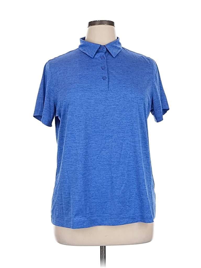 Click to view more detailed imagery on our partner's website Pre-owned Lands' End Short Sleeve Polo Shirt In Blue