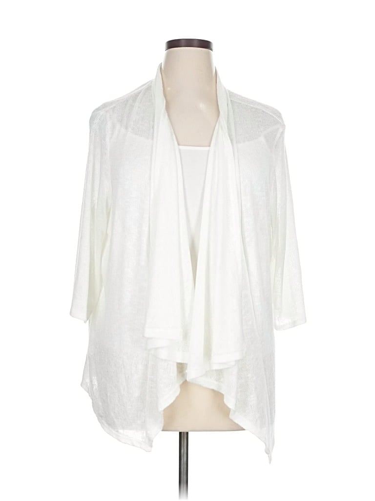 CHENAULT Pre-owned Cardigan Sweater In White