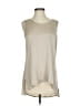 Jarbo 100% Silk Silver Gold Sleeveless Silk Top Size XS (0) - photo 1