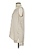Jarbo 100% Silk Silver Gold Sleeveless Silk Top Size XS (0) - photo 5