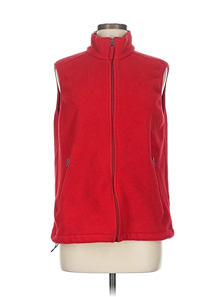 Pre-owned Lands' End Vest In Red