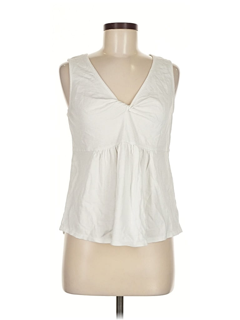 Pre-owned Lucky Brand Sleeveless Blouse In White