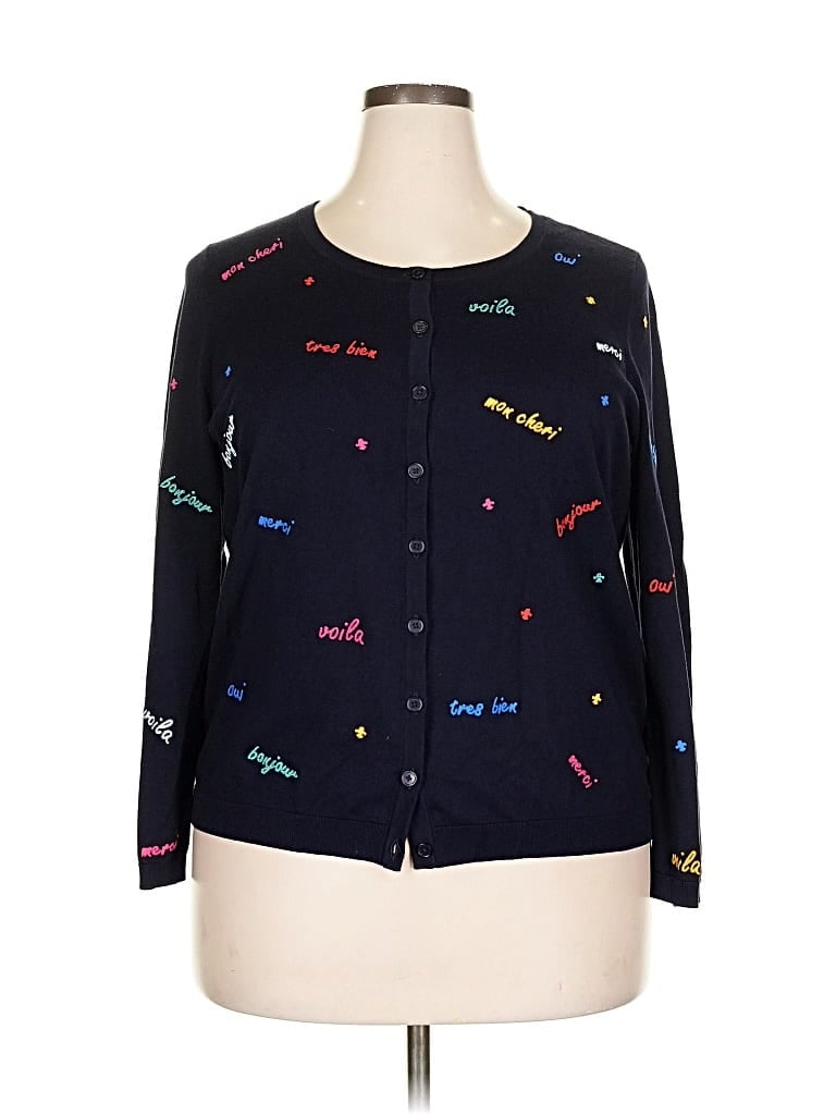 Click to view more detailed imagery on our partner's website Pre-owned Talbots Cardigan Sweater In Black