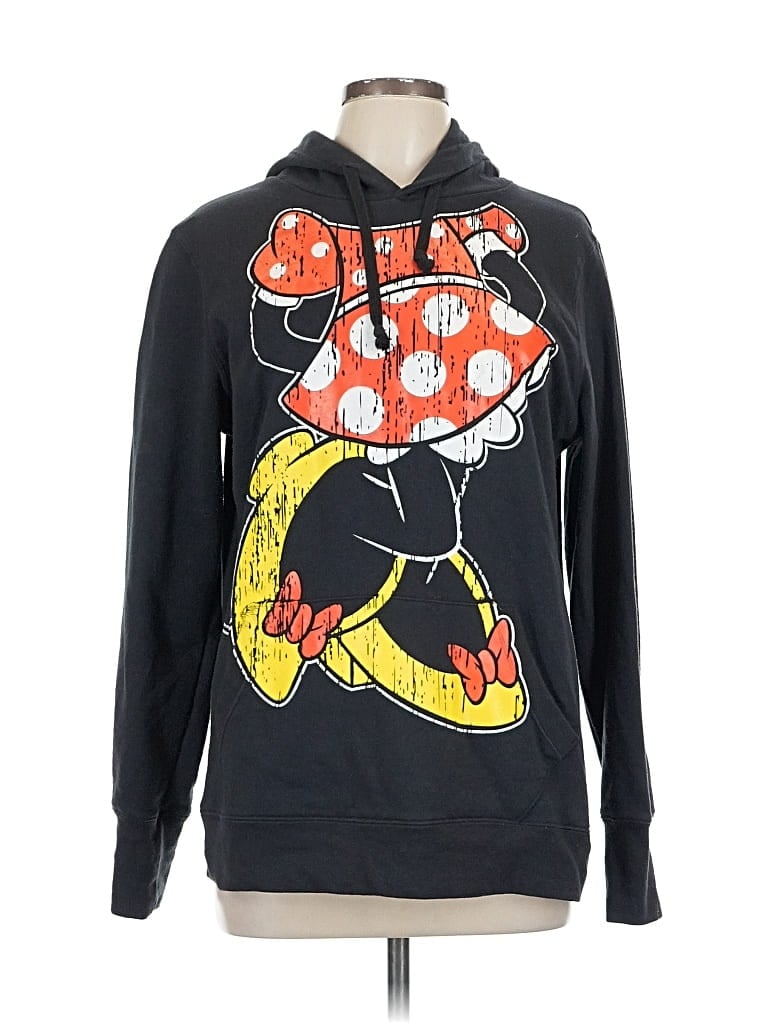 Pre-owned Disney Parks Pullover Hoodie In Black