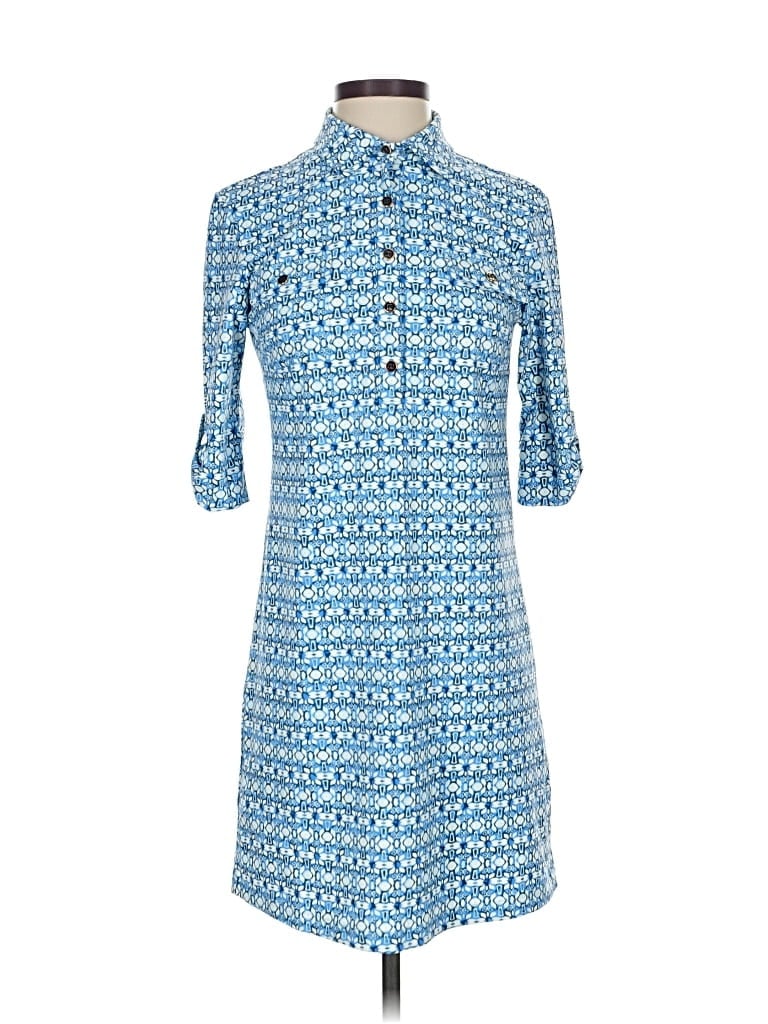 Pre-owned J. Mclaughlin Casual Dress In Blue