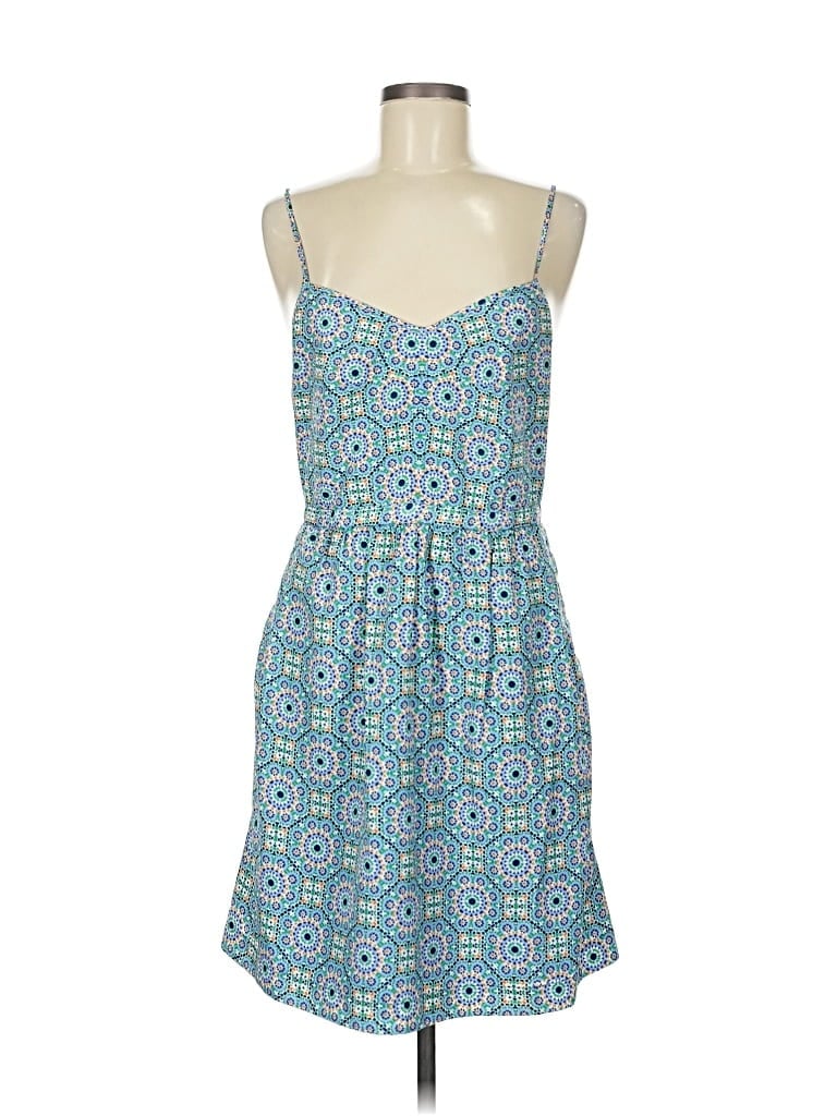 Pre-owned J.crew Factory Store Casual Dress In Blue