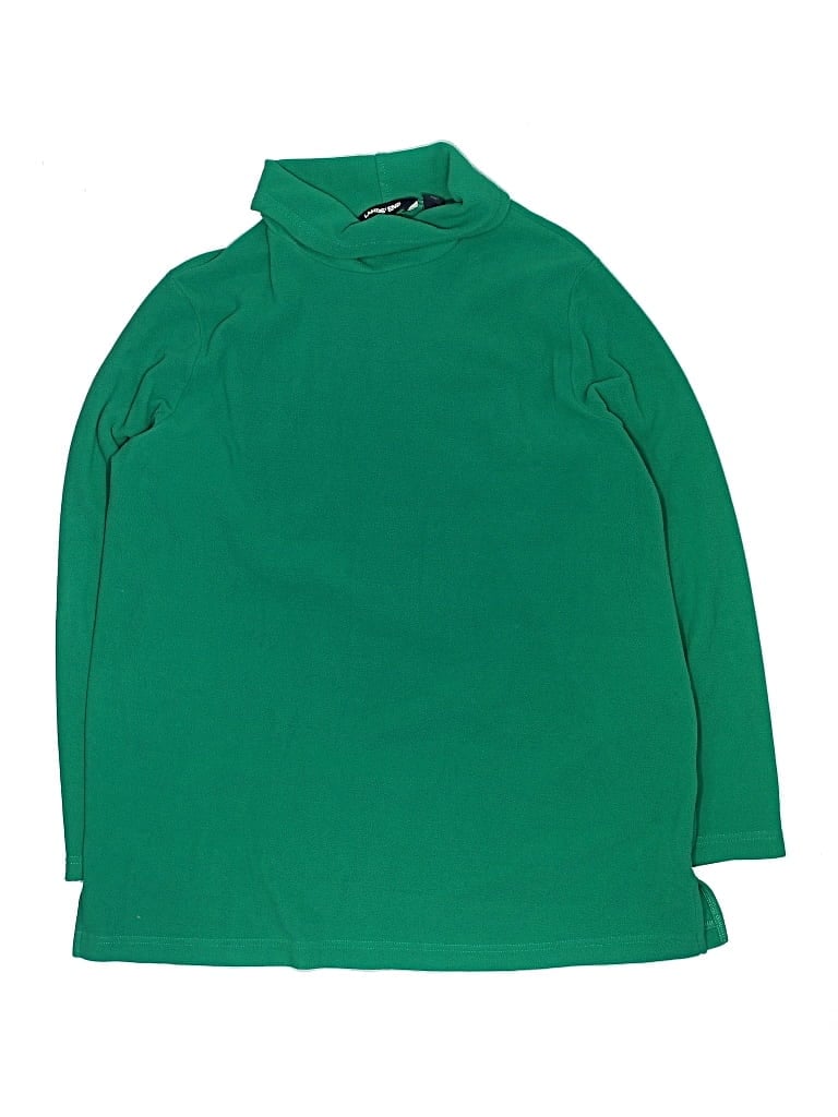 Click to view more detailed imagery on our partner's website Pre-owned Lands' End Kids' Turtleneck Sweater In Green
