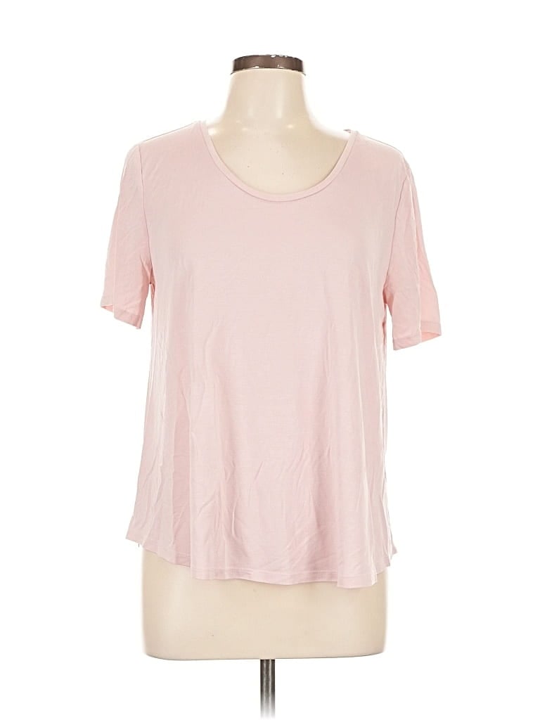 Pre-owned Ann Taylor Loft Outlet Short Sleeve T-shirt In Pink