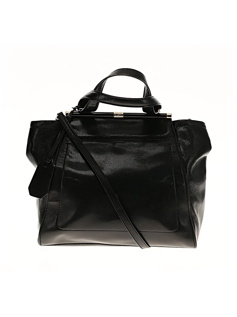 Pre-owned Diane Von Furstenberg Satchel In Black