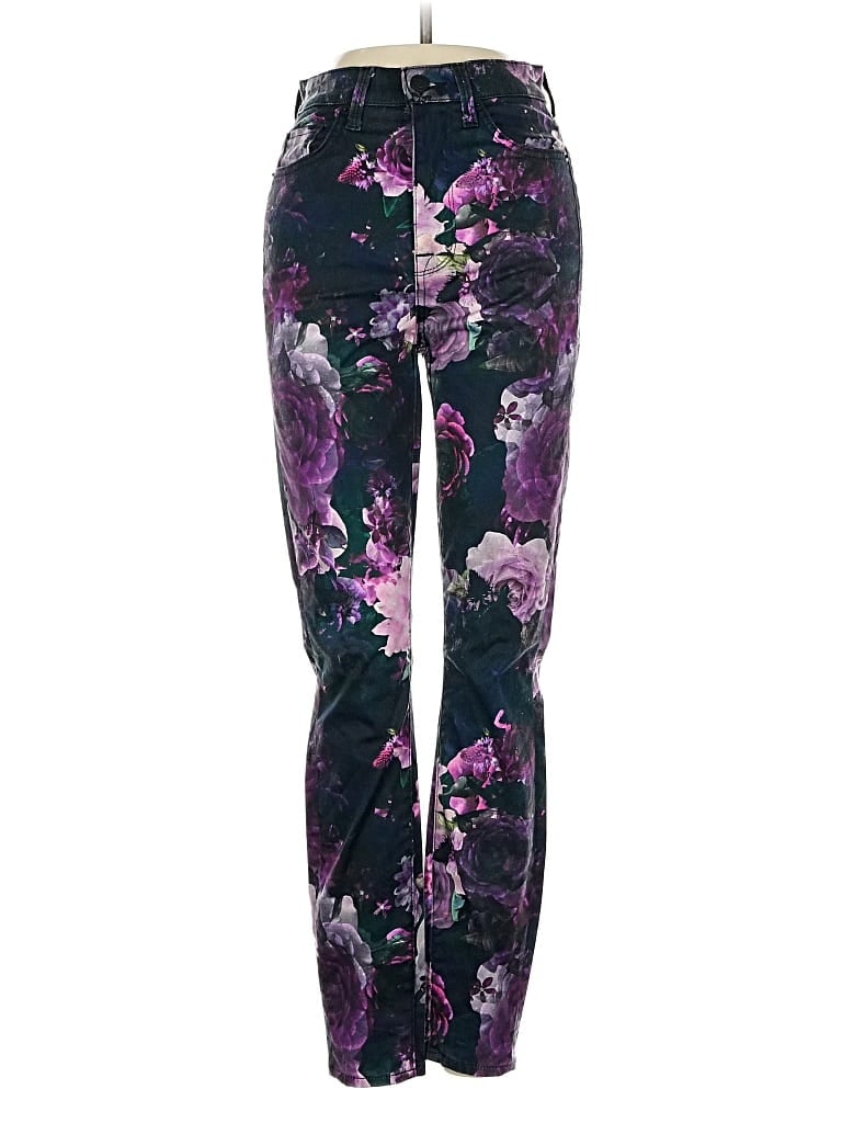 Pre-owned 7 For All Mankind Casual Pants In Purple