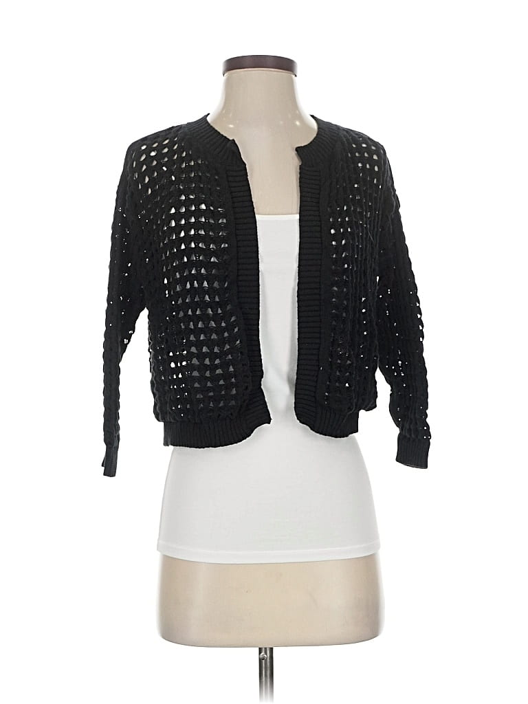 Pre-owned Dkny Jeans Cardigan Sweater In Black