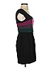 BCBGMAXAZRIA Color Block Black Casual Dress Size 4 - photo 4
