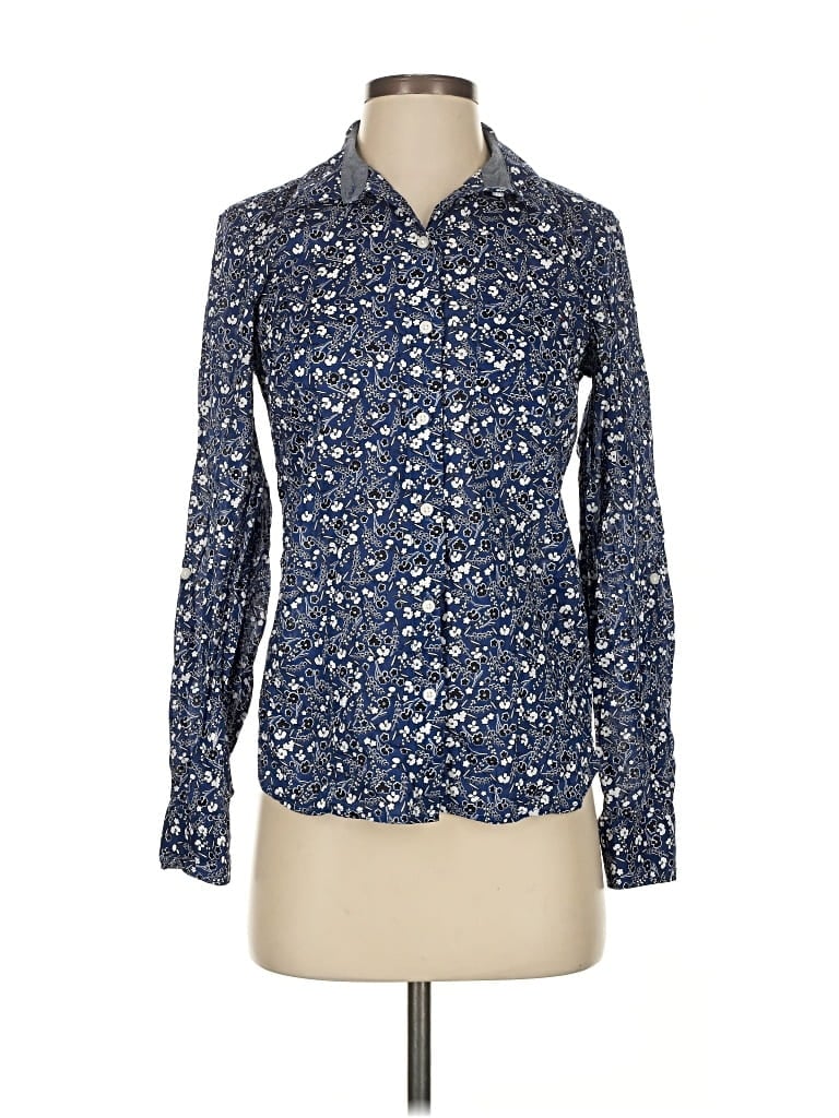 TOMMY HILFIGER Pre-owned Long Sleeve Button Down Shirt In Blue