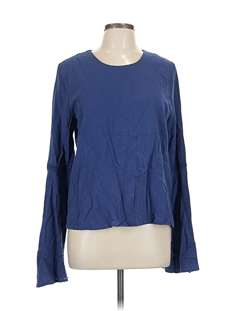 Pre-owned Mo:vint Long Sleeve T-shirt In Blue