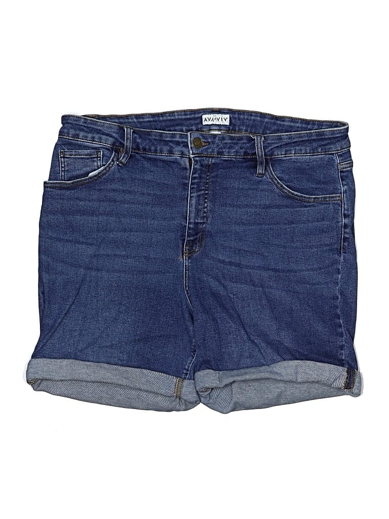 Pre-owned Ava & Viv Denim Shorts In Blue
