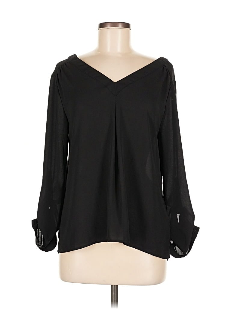 Pre-owned 41hawthorn Long Sleeve Blouse In Black