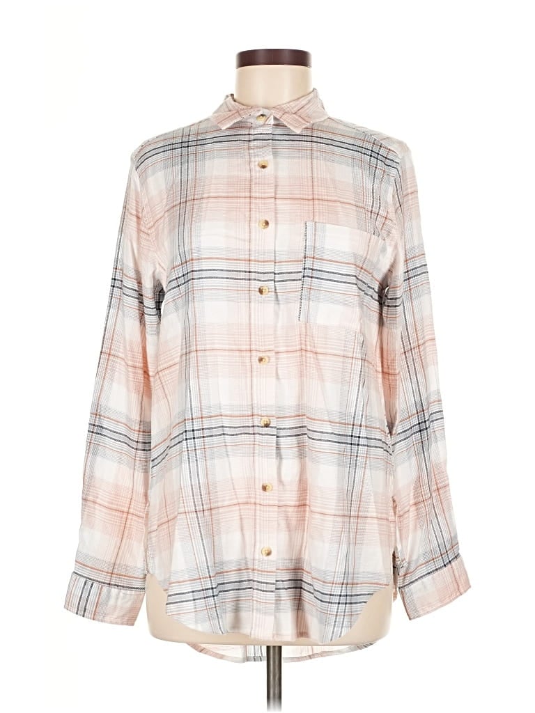 Pre-owned C&c California Long Sleeve Button Down Shirt In White