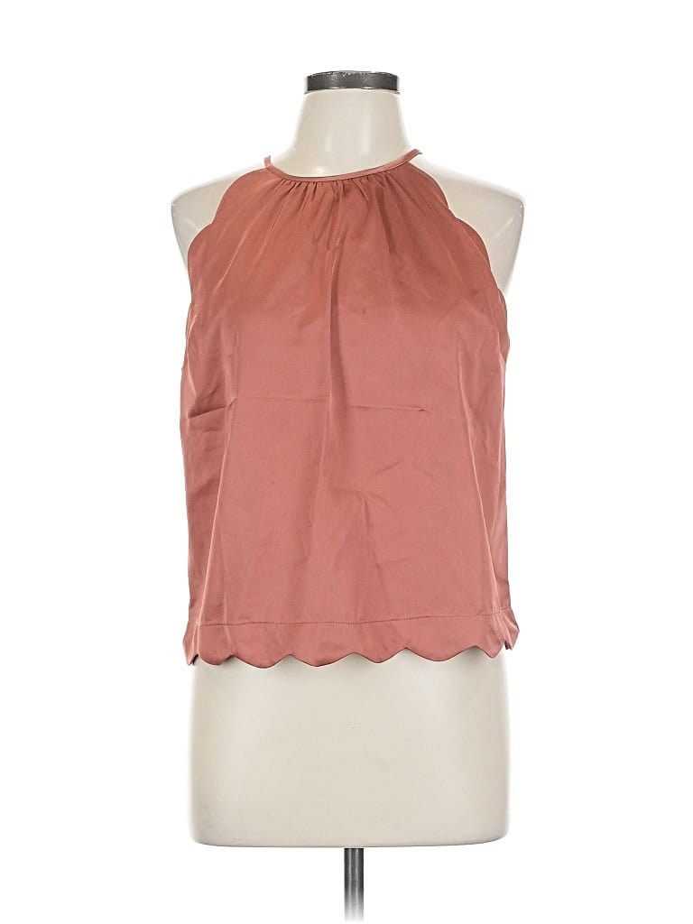 Pre-owned Monteau Sleeveless Blouse In Brown