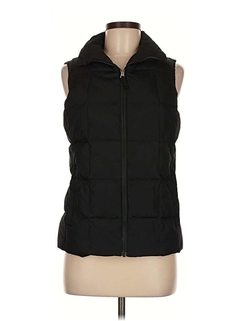 Pre-owned Lands' End Vest In Black