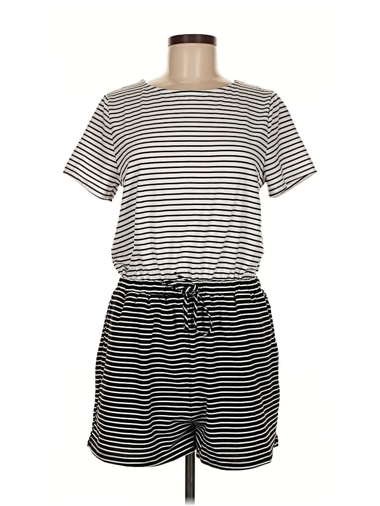 Pre-owned Doe & Rae Romper In Black