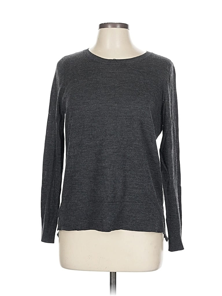 Pre-owned Ann Taylor Loft Pullover Sweater In Gray