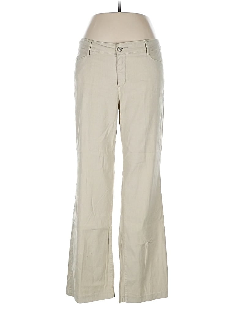 Pre-owned Nydj Linen Pants In Brown