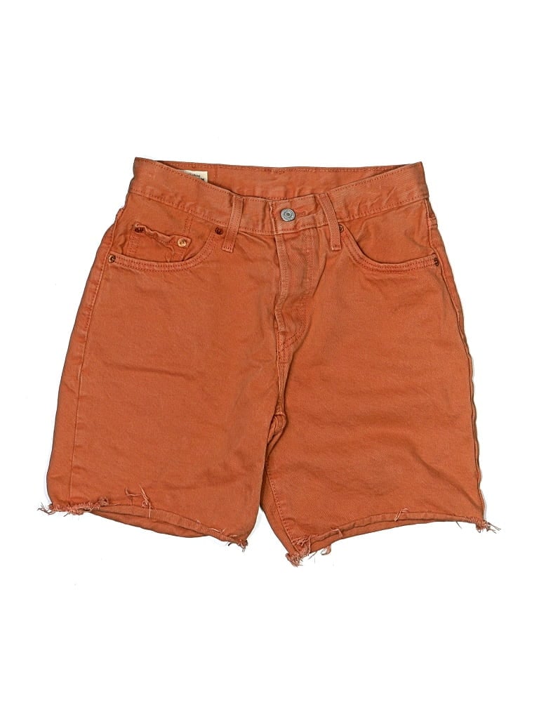 Pre-owned Levi's Denim Shorts In Orange