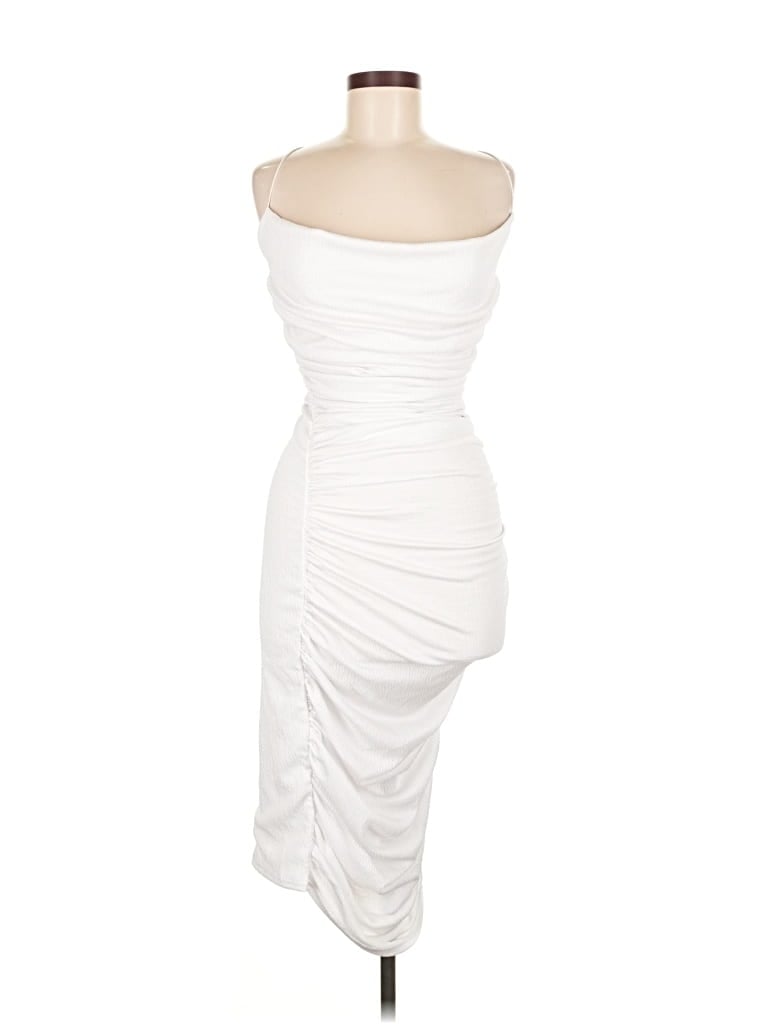 Prettylittlething Cocktail Dress In White