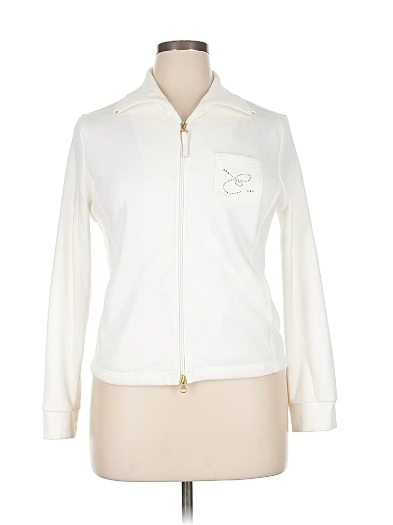 Pre-owned Escada Sport Cardigan Sweater In White