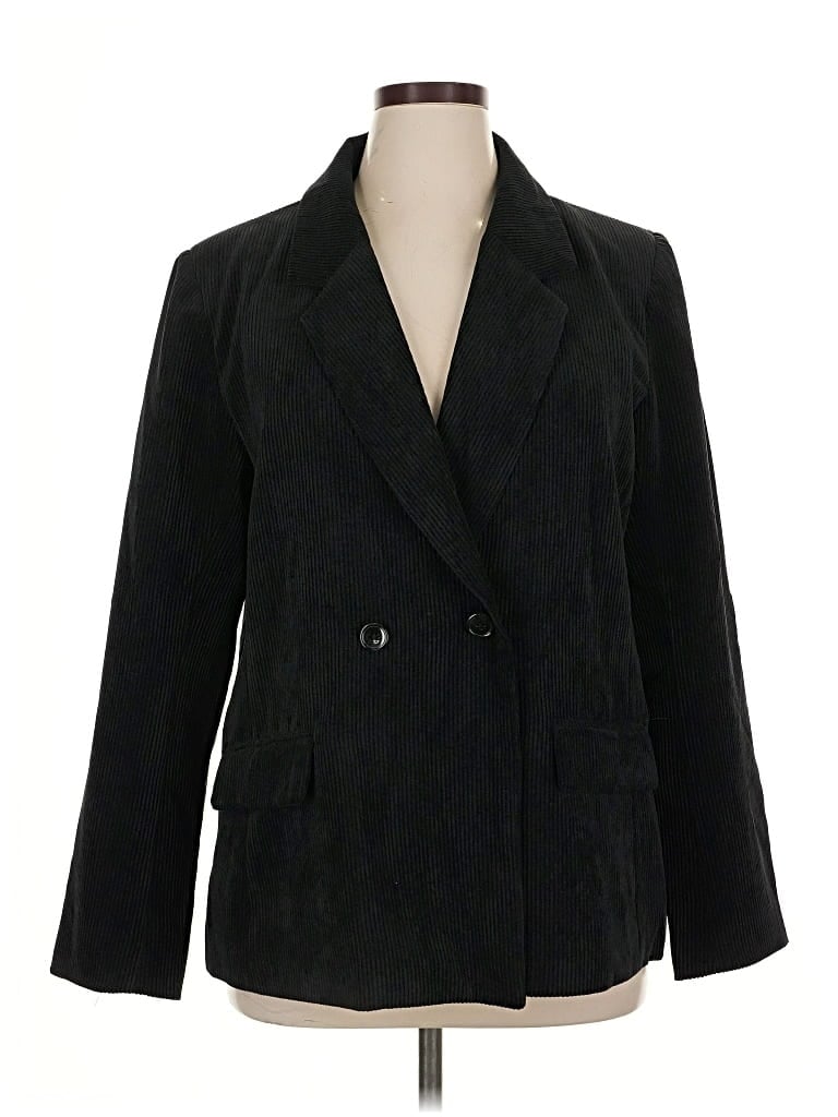 Pre-owned Marled By Reunited Blazer Jacket In Black