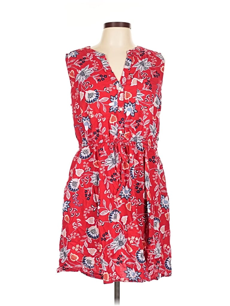 Pre-owned St. John's Bay Casual Dress In Red