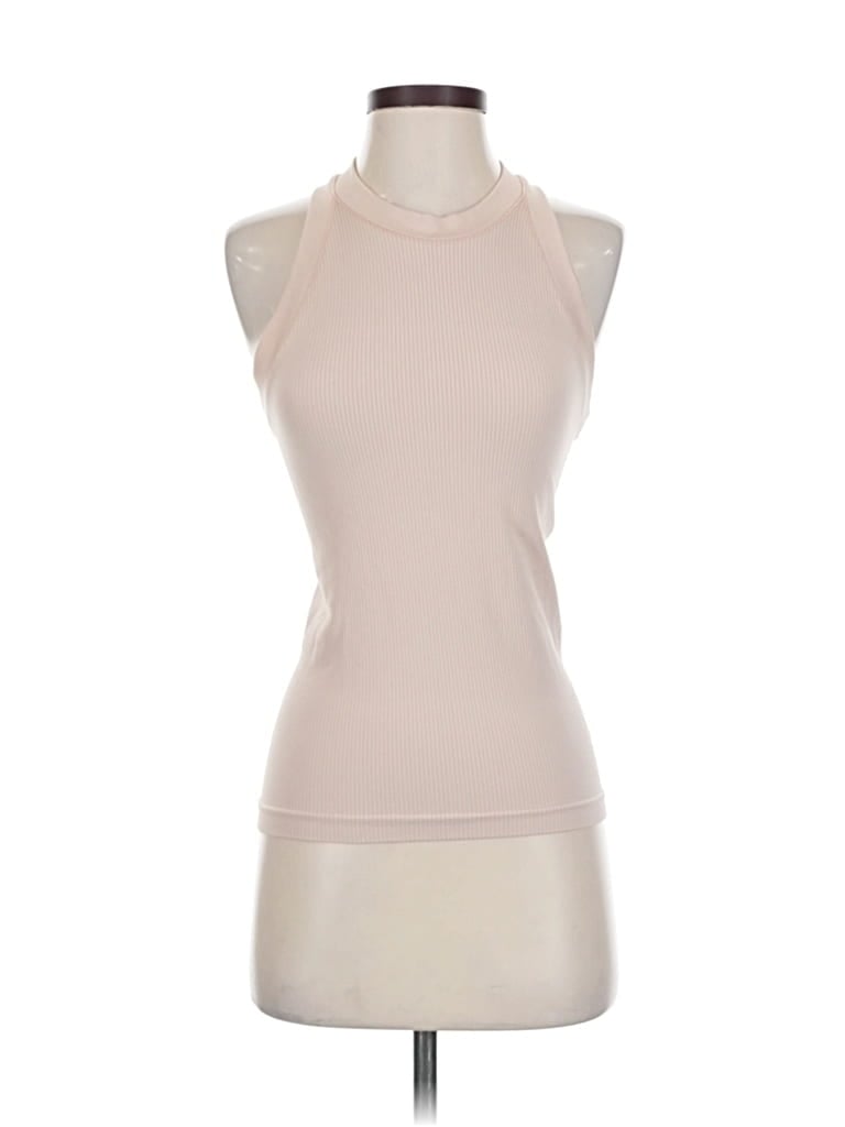 Pre-owned Unbranded Tank Top Tan Halter Neckline Tops In Brown